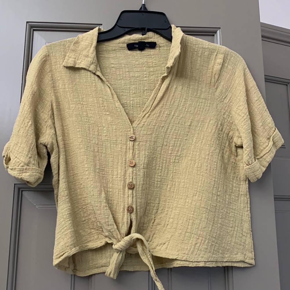 Muted mustard shirt